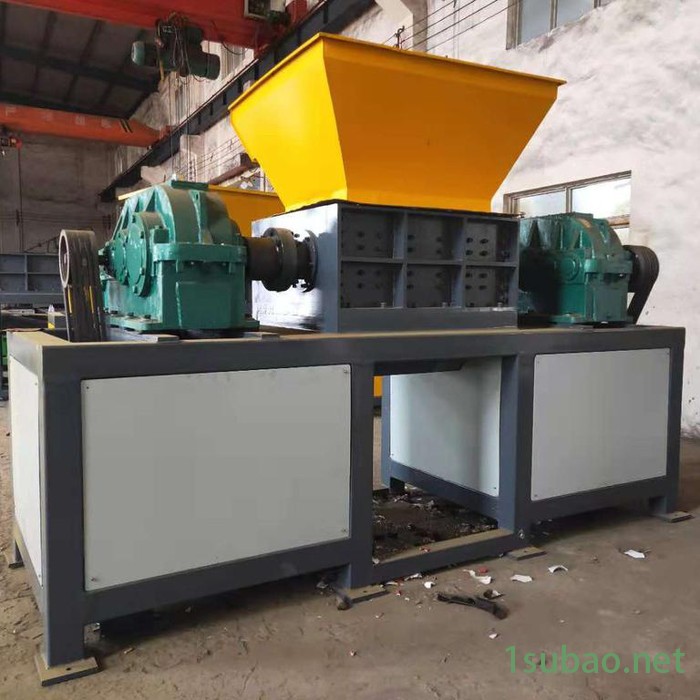 泸马800型 双轴编织袋撕碎机加料再生破碎机  粉碎机双轴编织袋撕碎机 多功能破碎机厂家撕碎机图3