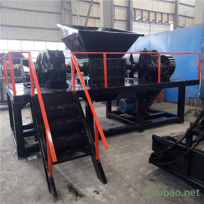 仁之泰600 金属撕碎机双轴撕碎机大型机头料单轴撕碎机小型废旧衣服薄膜破碎机布料塑料橡胶粉碎机图2