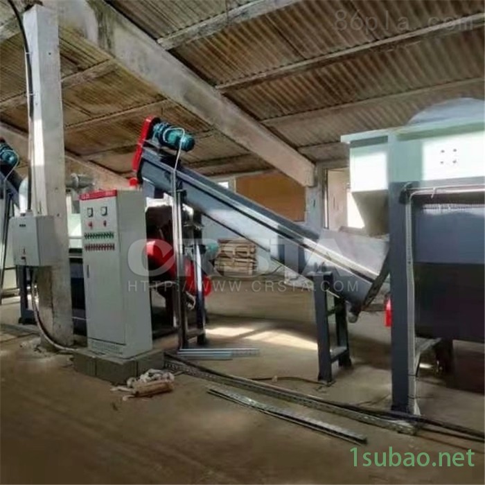 广东ABS电源废塑料处置破碎清洗机，电源外壳粉碎去漆洗水再生机图2