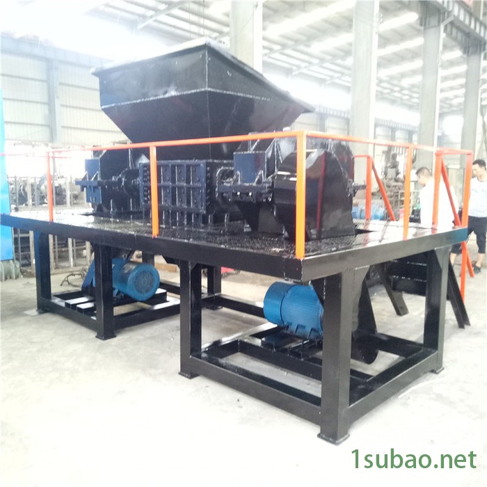 仁之泰800大型金属破碎机废旧塑料粉碎机小型双轴多功能废铁吨包袋撕碎机图4