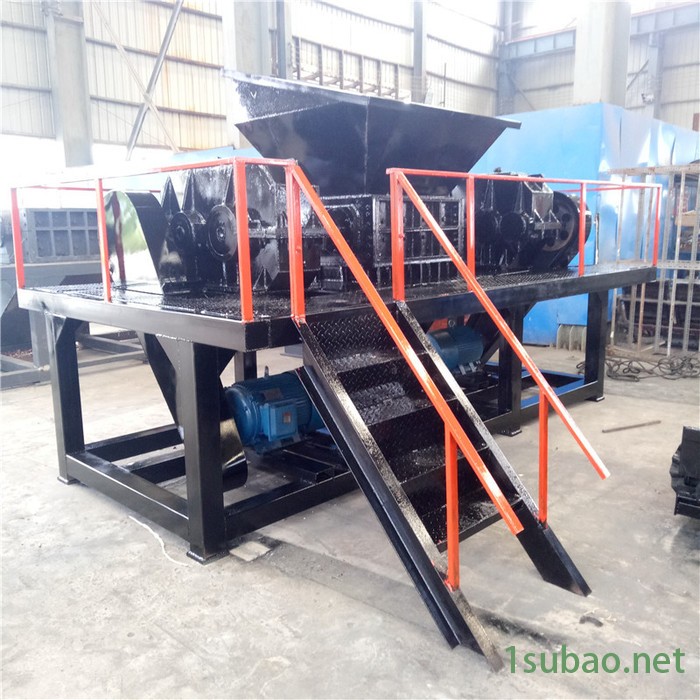 仁之泰800大型金属破碎机废旧塑料粉碎机小型双轴多功能废铁吨包袋撕碎机图3