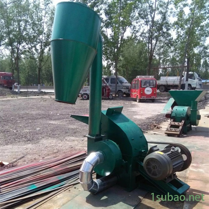 锤片式粉碎机340型 多功能塑料木屑粉碎机 抽风锤片式饲料破碎机图2