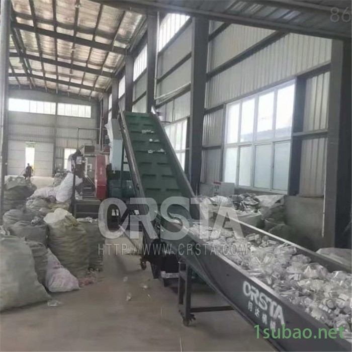 医院未被污染一次性输液袋破碎清洗机，HDPE废塑料输液袋再生处置机图2