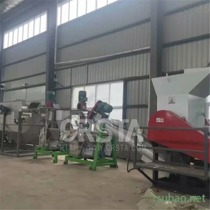 医院垃圾一次性点滴袋破碎清洗机，柯达机械PE废塑料点滴袋再生处置机图5