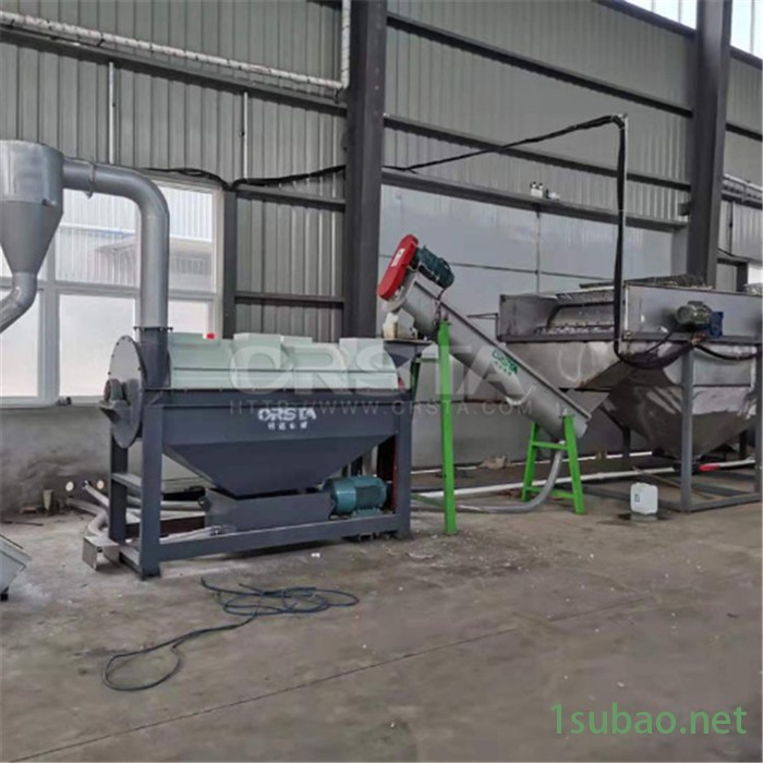 柯达机械PA6塑料地毯破碎清洗机，废旧地毯垃圾处置清洗分离再生机图2