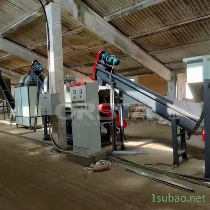 广州固废料HDPE化工桶破碎清洗机，塑料垃圾化工桶处置清洗再生机图3