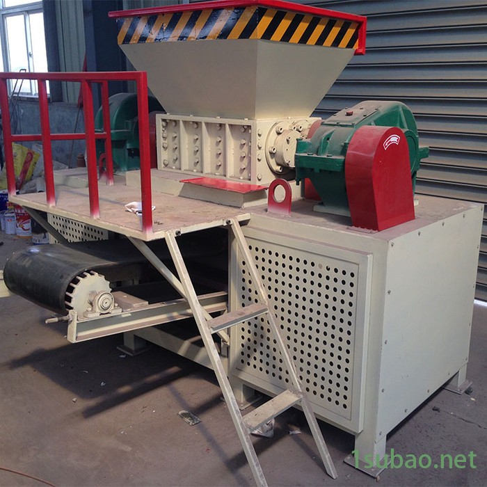 垃圾边角料木材撕碎机 双轴电路板粉碎机塑钢门窗塑料管材破碎机图6