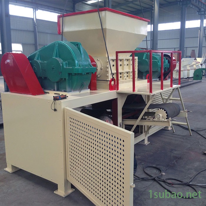 垃圾边角料木材撕碎机 双轴电路板粉碎机塑钢门窗塑料管材破碎机图5