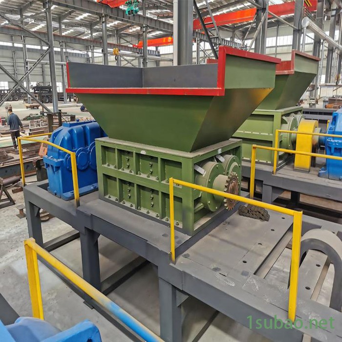 垃圾边角料木材撕碎机 双轴电路板粉碎机塑钢门窗塑料管材破碎机图3