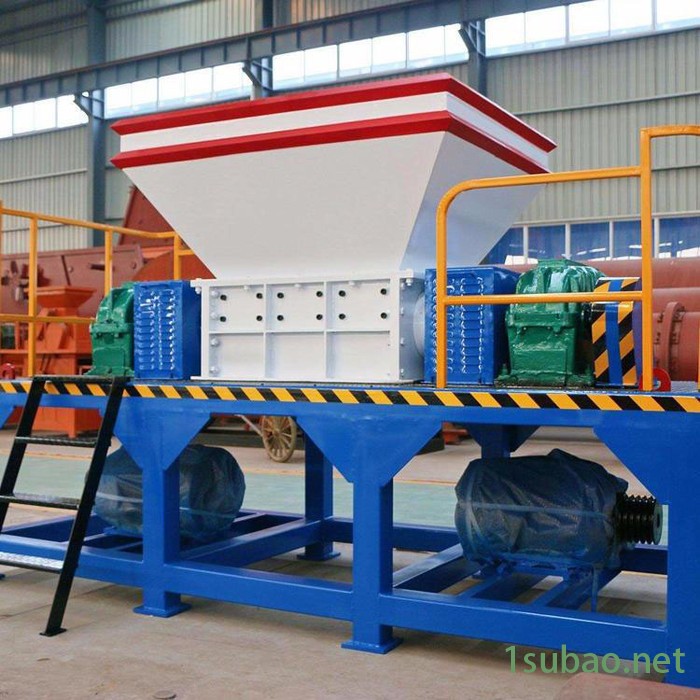 小型双轴废铁破碎机刀片机箱大型多功能垃圾粉碎机金属塑料撕碎机图2