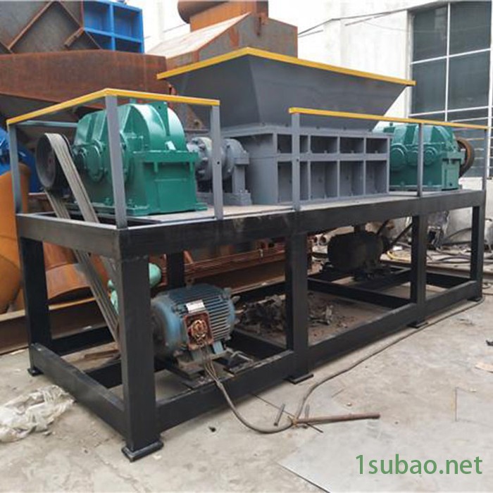 小型双轴废铁破碎机刀片机箱大型多功能垃圾粉碎机金属塑料撕碎机图6