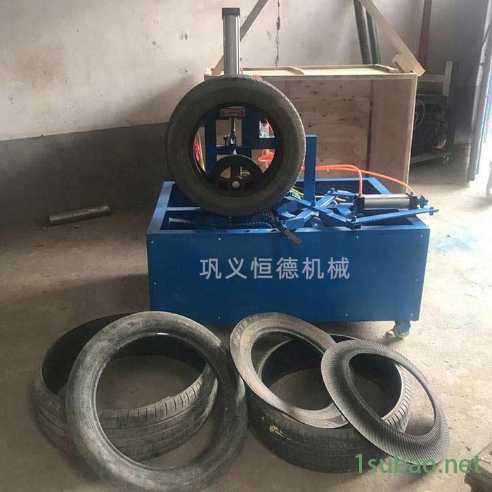 车轮胎切圈机 全钢丝胎轮胎切割机 轿车工程车轮胎切割机 成套设备图4