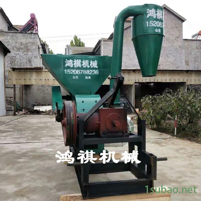 HQ 改装锯齿型塑料粉碎机 除尘好饲料粉糠机 饲料粉碎机图3