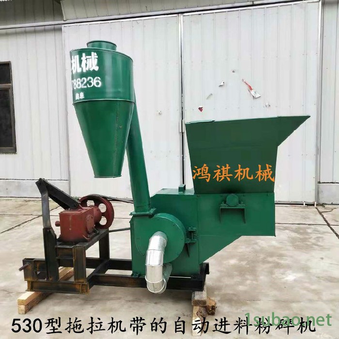 HQ 改装锯齿型塑料粉碎机 除尘好饲料粉糠机 饲料粉碎机图7