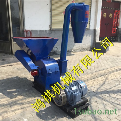 自动进料秸秆粉碎机 两相电铡草粉碎机 小型强力粉碎机图7