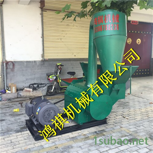 自动进料秸秆粉碎机 两相电铡草粉碎机 小型强力粉碎机图6