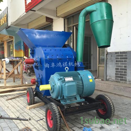 自动进料秸秆粉碎机 两相电铡草粉碎机 小型强力粉碎机图5