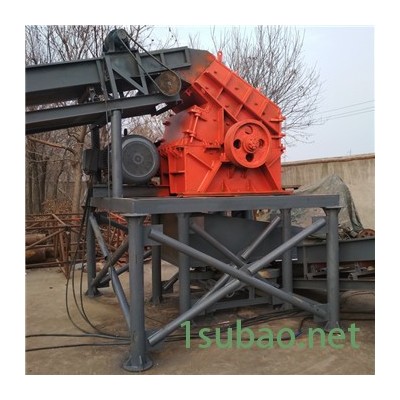 强力双轴轮胎粉碎机油漆桶破碎机 生产辊切式粉碎机