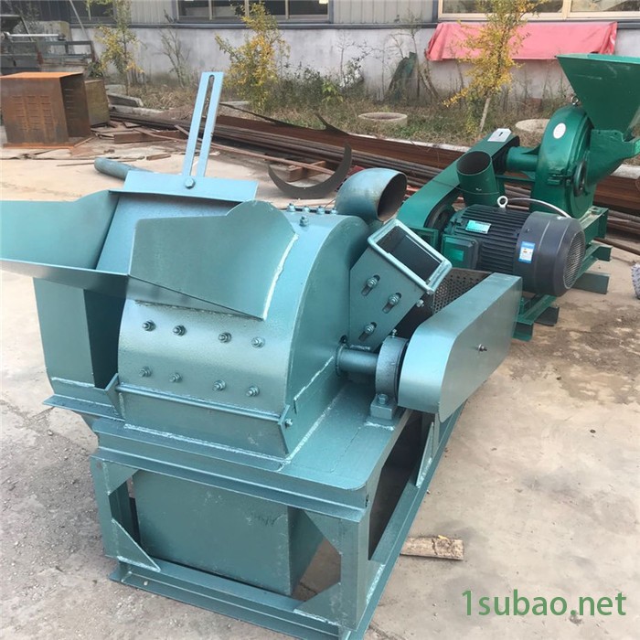 烟台塑料筐菇木粉碎机 1.2米宽进料口输送带进料 椰子壳打粉图5