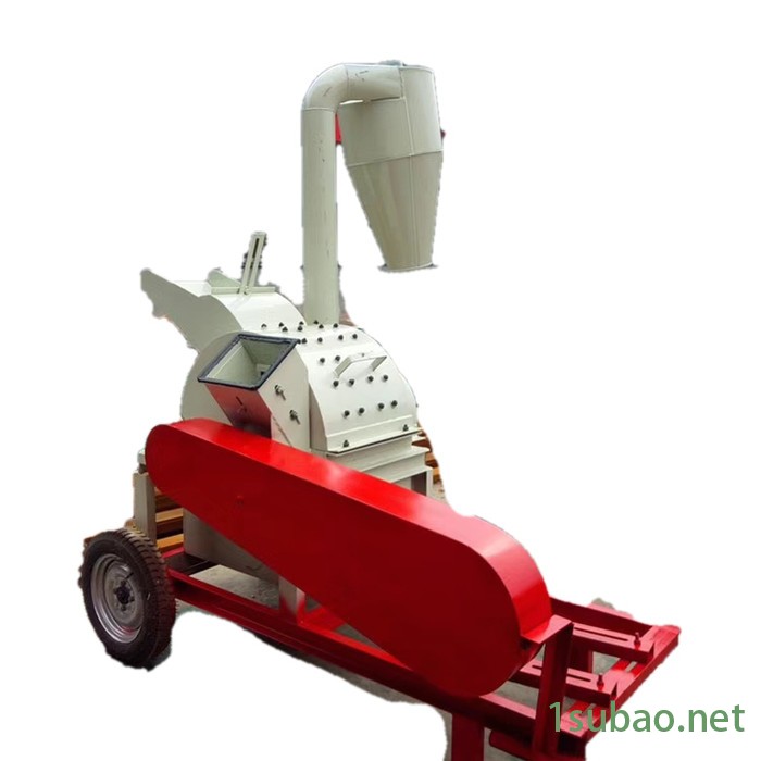 烟台塑料筐菇木粉碎机 1.2米宽进料口输送带进料 椰子壳打粉图6