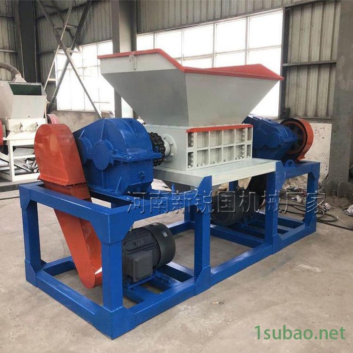 废旧金属撕碎机 小型双轴橡胶塑料粉碎机 新型电线电缆破碎设备图2