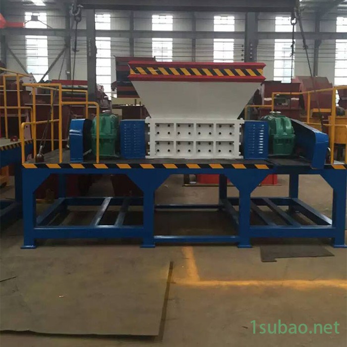 废旧金属撕碎机 小型双轴橡胶塑料粉碎机 新型电线电缆破碎设备图6