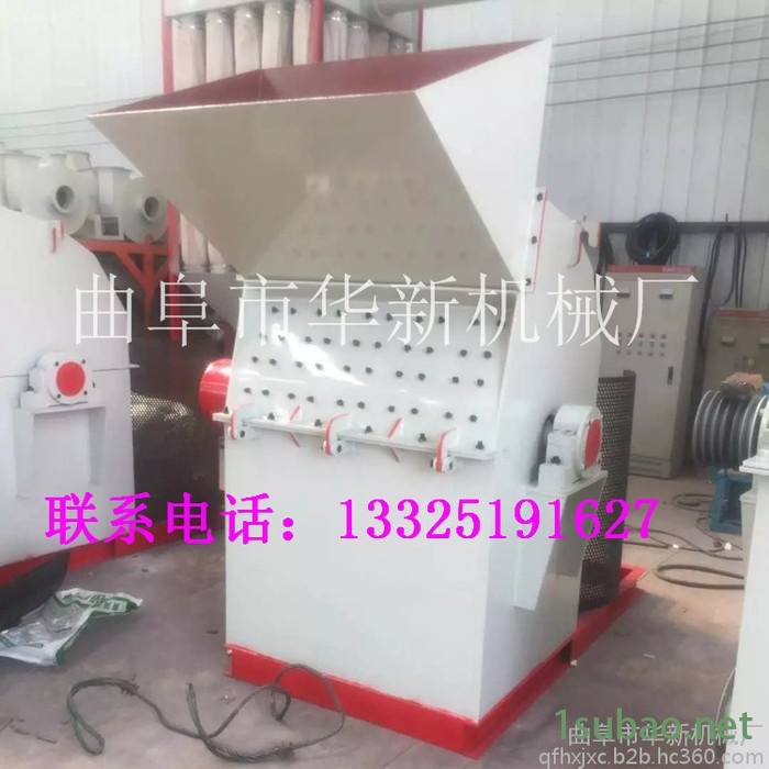 华新生产600型双料口木屑机 硬质原木粉碎机 塑料皮革粉碎机 **木材粉碎机图4