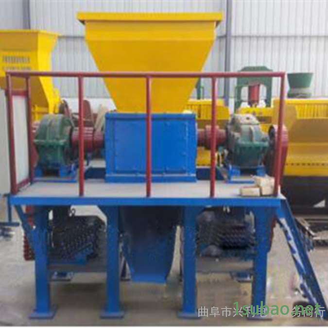 建筑模板粉碎机塑料桶粉碎双轴撕碎机 批发图4