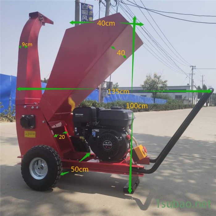 佳硕可移动园林碎枝机 移动式树叶粉碎机 汽油机树枝粉碎机塑料袋图3