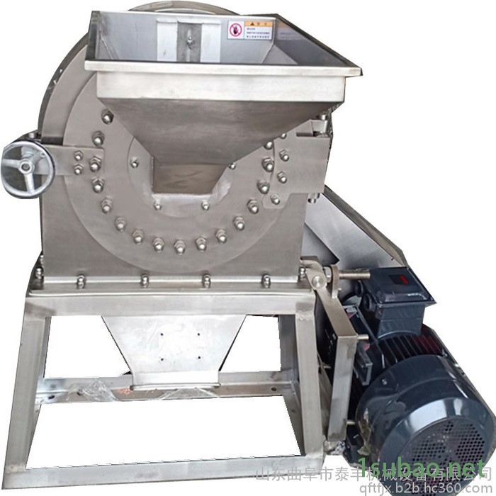 泰丰食品不锈钢齿盘粉碎机 塑料粉碎机 大型玉米饲料粉碎机图7