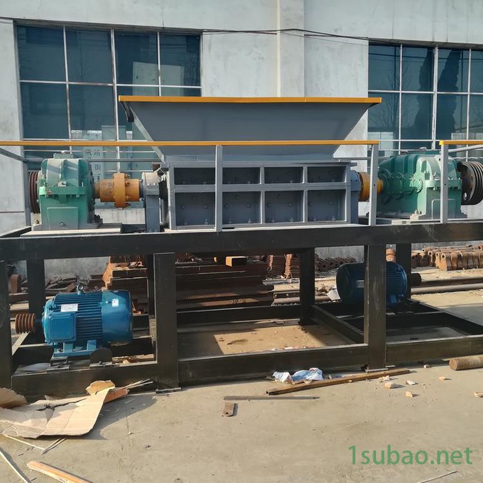 多功能塑料粉碎机刀片轮胎小型橡胶废铁破碎机大型生活垃圾撕碎机图7