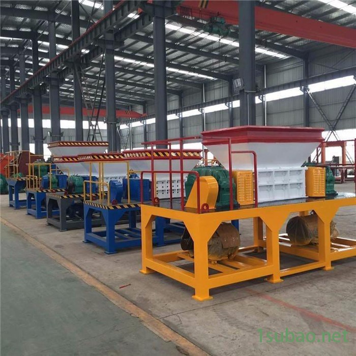 多功能塑料粉碎机刀片轮胎小型橡胶废铁破碎机大型生活垃圾撕碎机图3