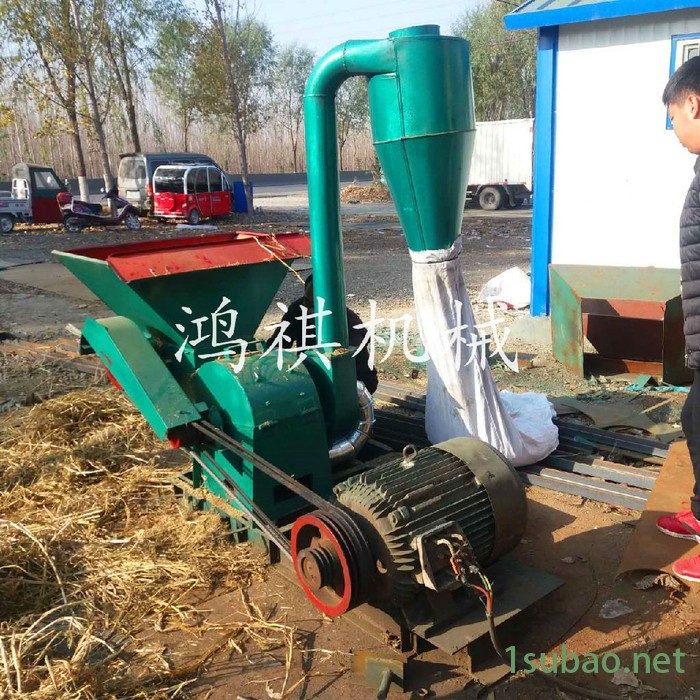 HQ 改装锯齿型塑料粉碎机 除尘好饲料粉糠机 饲料粉碎机图6