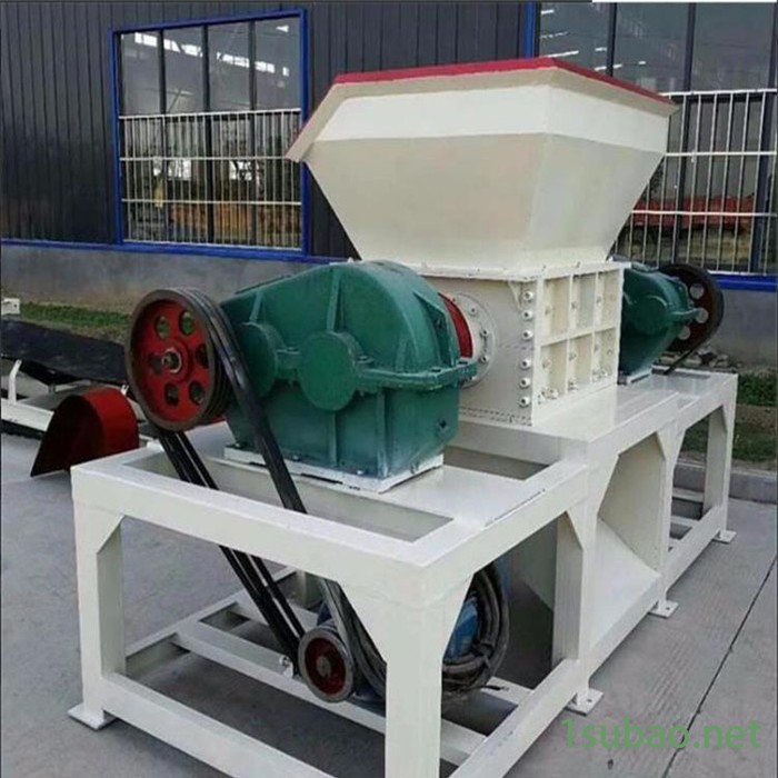 废铁金属撕碎机大型废旧钢筋切粒机小型双轴橡胶塑料粉碎机切断机图4