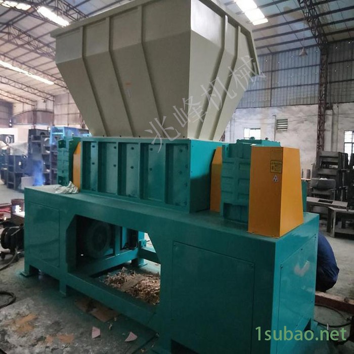 兆峰机械供应双轴撕碎机  皮革破碎机 双轴垃圾粉碎机 皮革竹木撕碎机 废旧塑料垃圾撕碎机设备质量好图3