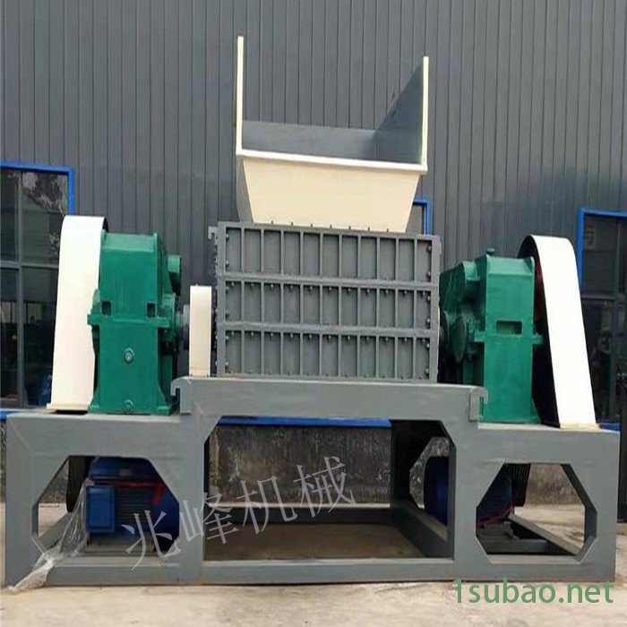 兆峰机械供应双轴撕碎机  皮革破碎机 双轴垃圾粉碎机 皮革竹木撕碎机 废旧塑料垃圾撕碎机设备质量好图6