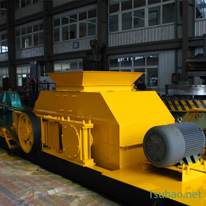 对辊建筑垃圾粉碎机 鹅卵石河卵石对辊式制砂机 花岗岩石子破碎机  加气块砖对辊破碎机 风化石对辊粉碎机图4