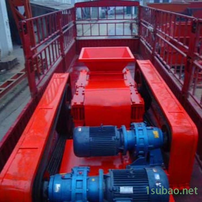 对辊建筑垃圾粉碎机 鹅卵石河卵石对辊式制砂机 花岗岩石子破碎机  加气块砖对辊破碎机 风化石对辊粉碎机图3