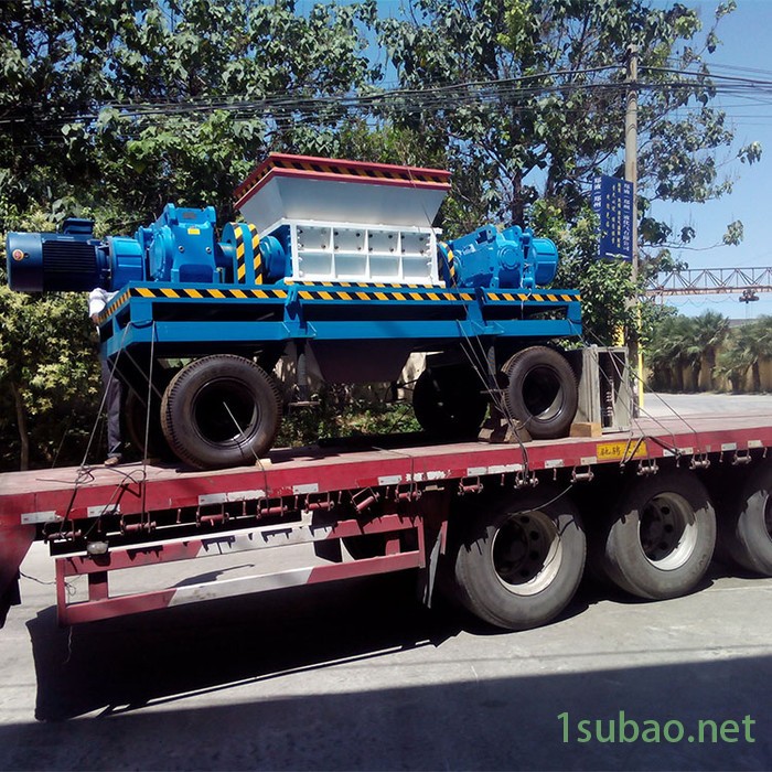 撕碎机小型单双轴废旧轮胎金属粉碎机 大型工业破碎机塑料撕碎机图2