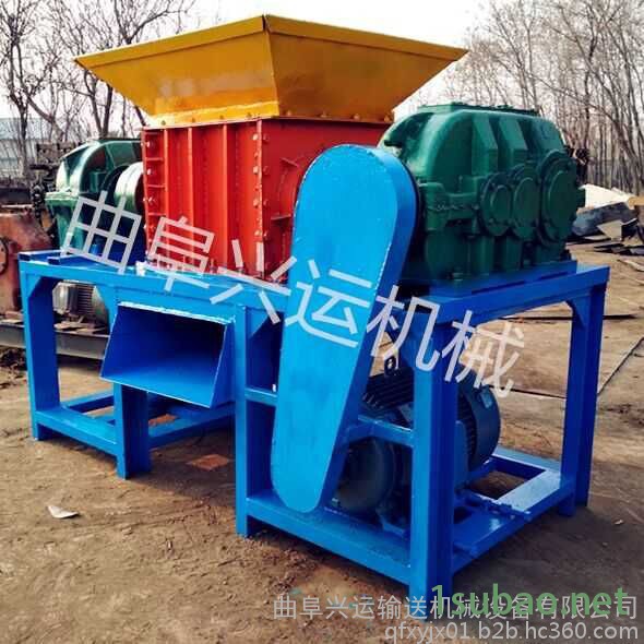 撕裂式粗粉碎机金属塑料编织袋双轴撕碎机 多功能图5