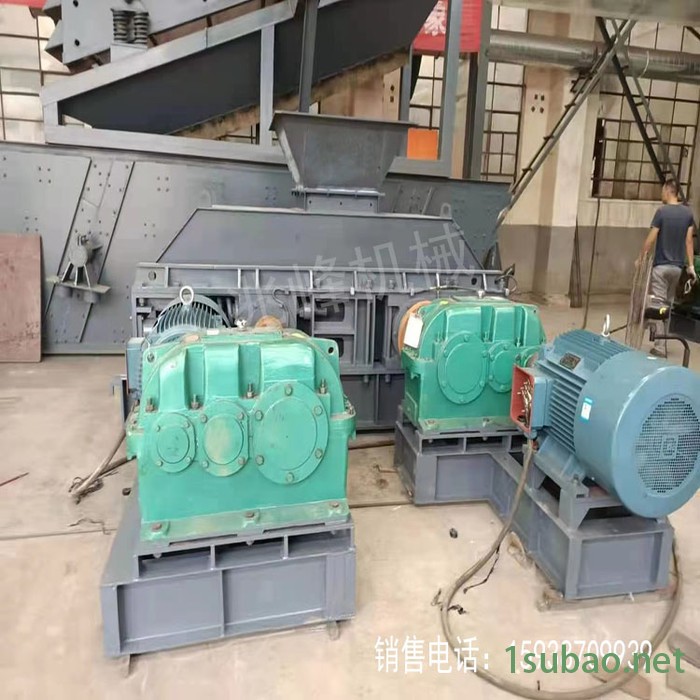 郑州对辊粉碎机报价 数控液压对辊制砂机 对辊破碎机生产线 强力齿辊破碎机兆峰机械型号全图5