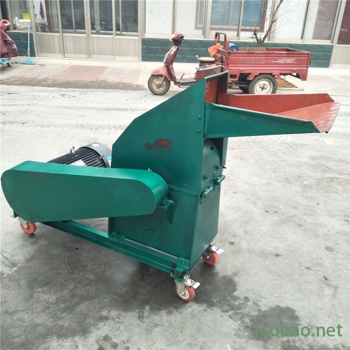 临沂皮革塑料筐锤片粉碎机 输送带进料 玉米芯打粉机耐用图4