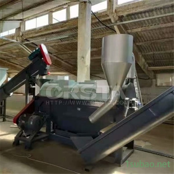 柯达机械日杂废塑料化妆瓶回收机，HDPE化妆瓶造粒塑料粉碎清洗机图3