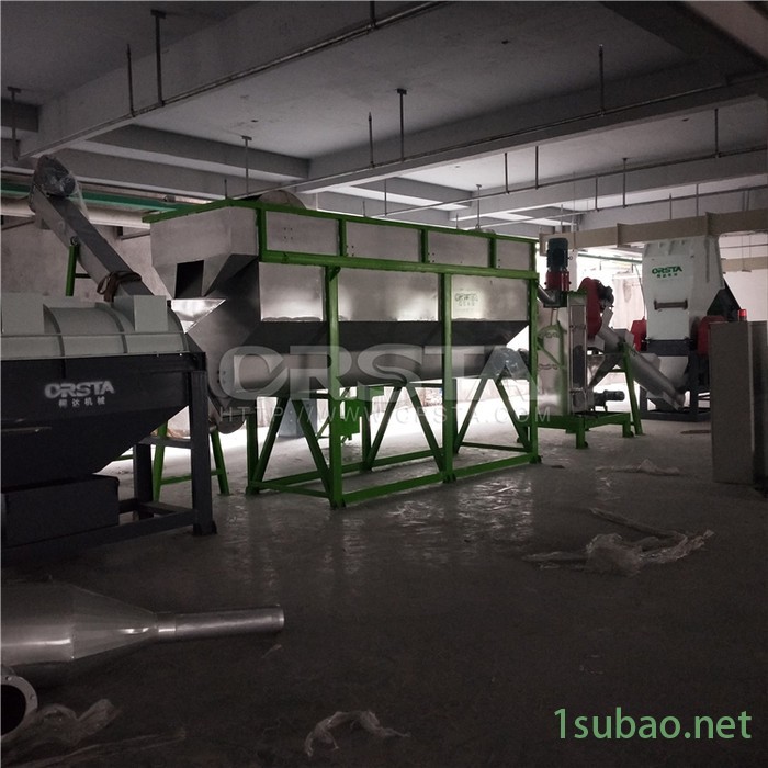 柯达机械日杂废塑料化妆瓶回收机，HDPE化妆瓶造粒塑料粉碎清洗机图5