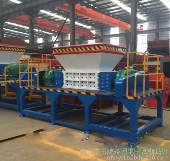 塑料建筑木板皮革双轴撕裂机可定制 易拉罐粉碎机图3