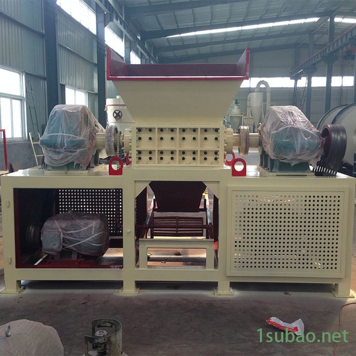 小型撕碎机垃圾粉碎机衣服薄膜生活餐厨废铁生活垃圾塑料撕碎双轴图2