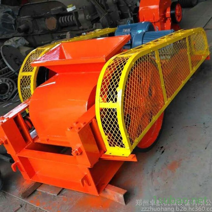 供应钢渣双辊式挤压破碎机 高锰钢强力粉碎机 高效节能石料细碎机图5