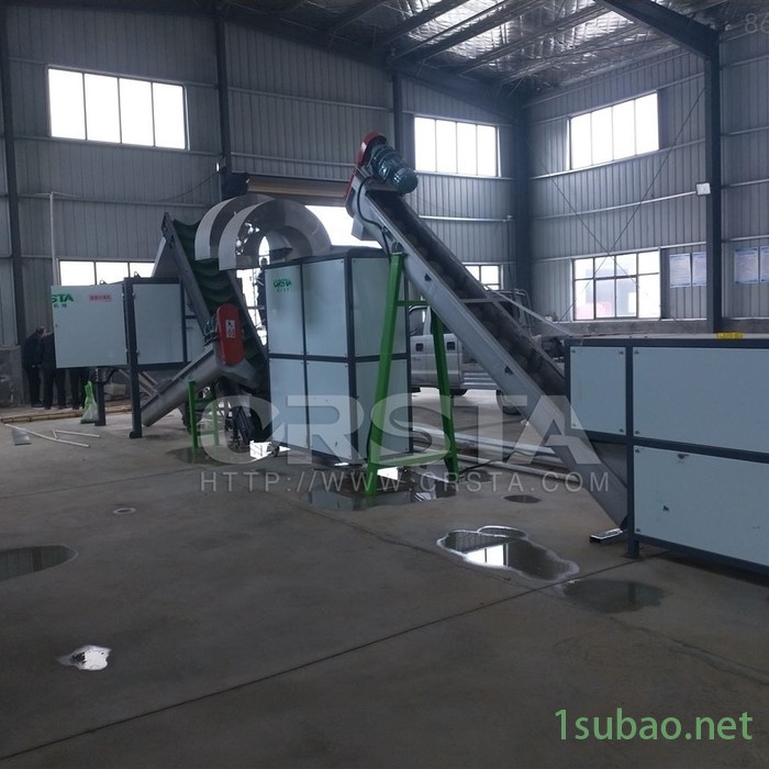 柯达机械PET矿泉水瓶清洗造粒机，矿泉水塑料瓶扒纸清洗粉碎机图3