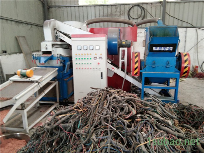 凯迪直供铜线粉碎机 废旧电缆铜米机 铜塑料分离机 撕碎式铜米机设备图7