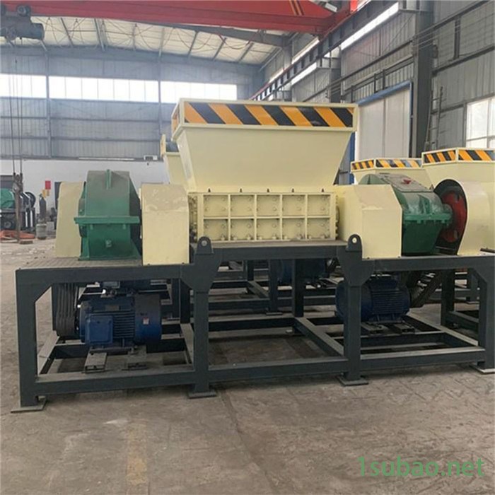 小型撕碎机垃圾粉碎机衣服薄膜生活餐厨废铁生活垃圾塑料撕碎双轴图8